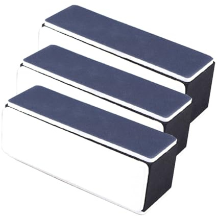 SAFIGLE Set de 3 Bloques para Limar Uñas de 4 Vías Esponja y Papel de Lija Durable, Adecuado para Uso Profesional en Salón Casa, Acabado Brillante y Pulido