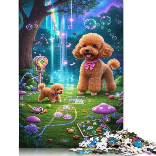 Teacup Poodle Puzzle Toy Educational Game Premium Cardboard Jigsaw Puzzle for Adult Children Easter Gift 1000pcs (75x50cm)