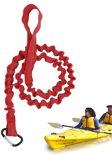 Generisch Kayak Paddle Lanyard, Kayak Paddle Rope, Stretchy Anti-Lost Rope for Canoe Barrel Fishing, Portable Surfboard Paddleboard Strap, Kayak Safety Accessories for Beginners, Enthusiasts