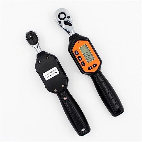 BINGNU Clé dynamométrique, Mini clé dynamométrique numérique préréglée réglable outil de réparation voiture vélo silicone RubberSpanner10N.M ~ 100N.M1/4 3/8 1/2(AWM-R-60 to 1-2)