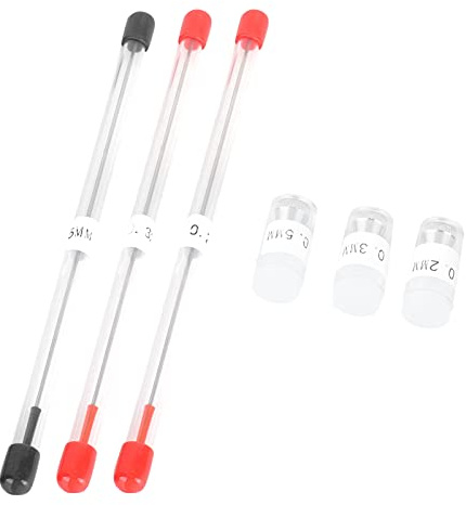 KIMISS Kit Ugello Aerografo per Parti di Ricambio - Cappuccio Ugello 0,2/0,3/0,5 Mm per Accessori di Spruzzatura e Progetti Artistici