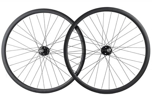 Santafixie Singlespeed Laufradsatz 700C 30 mm – Aluminium Felgen mit Bremsflanke & Industrielager Naben (Schwarz)