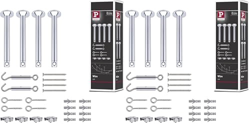 Paulmann 17834 Seilsytem Seil-Zubehör Spann-Montage-Set 165 mm Chrom Zubehör Halogen Seilsysteme 12V enthält Umlenker Seilösen (Packung mit 2)