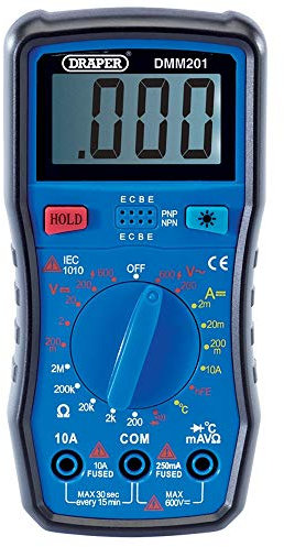 DRAPER dmm201 Digital Multimeter, blau