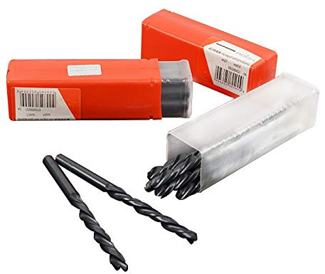 Jobber Twist Drills MASO 10 x 6.5mm Ground HSS Drill Bits Metric High Speed Steel Jobber Twist Drills Ideal for Processing of Iron, Wood, Aluminum, etc.,Black