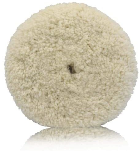 WOOLOUS Woll Polier und Polierpads 100% Wolle doppelseitiges Polierpad Polierpads zum 2-seitigen Compound-Schneiden und Polieren (7 Zoll)
