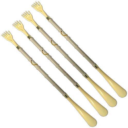HAC24 Juego de 4 rascadores 2 en 1 de 50 cm para zapatos, para la espalda, arañazos, calzado, ayuda para atraer zapatos, ayuda para atraer a los arañazos, incluye lazo para colgar, beige,