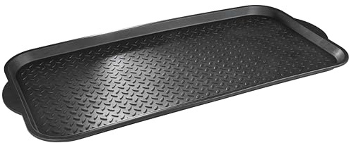 Walser Antirutschmatte Safetray, Mehrzweckwanne, Abtropfmatte Auto Kofferraumwanne, Schuhablage, Schuhabtropfschale, Ölwanne, Auffangwanne, Napfunterlage, Kunststoffwanne, Öl Auffangwanne L 99x47x3cm