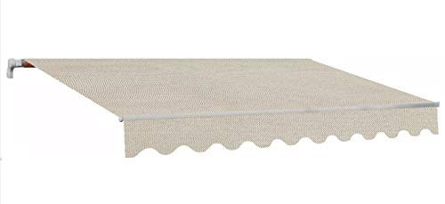 Sangiorgio Tenda da Sole Barra Quadra Braccio con Catena Colore Beige 400x300 Cm