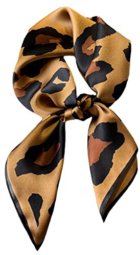 100% Pure Mulberry Silk Square Scarf for Hair-27''x27''- Women Silk Neckerchief Head Wrap Scarf
