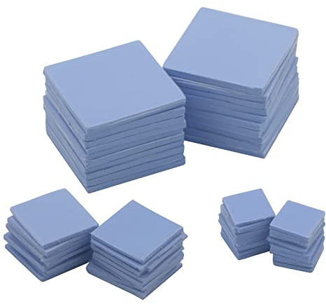 60PCS in Total,20PCS for Each 30x30x2mm 15x15x1mm 10x10x1mm Soft Silicone Thermal Conductive Pads Heatsink IC Chipset Northbridge for CPU GPU Cooling fin