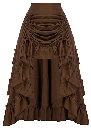 Scarlet Darkness Damen Renaissance Gothic Steampunk-Viktorianischer Piratenrock