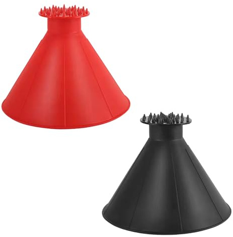 OAAO Two Piece Double Head Cone Ice Scraper, Car Ice Scraper, Car Windshield Ice Scraper, Ice Scraper Cone, Amazing Car Ice Scraper