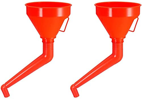 XYWHPGV 2pcs Kraftstofftrichter 6 Zoll Universal Kunststoff Auto Motorrad Tanken Benzin Motoröl Trichter mit Filter - Rot(1def6 8e329 76243 f764a 311c8 e5a16