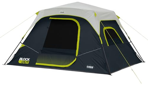 CORE 6 PERSON Omedelbar cabin blockeringstält 11 tum x 9 tum