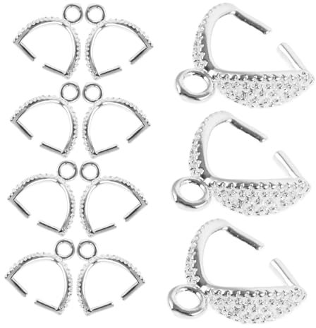 TEHAUX 20stücke Kupferklemmen für Anhänger Diy-schmuckzubehör Kettenglieder Schmuckherstellung Verschlüsse für Halsketten Anhängerverbindungen Klemmösen für Schmuck