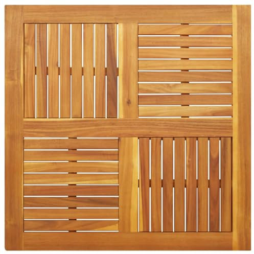 vidaXL Tischplatte 90x90x2,2 cm Quadratisch Massivholz Akazie, Holz Tischplatte, Ersatztischplatte, Möbelbrett, Holztischplatte, Holzmöbelplatte