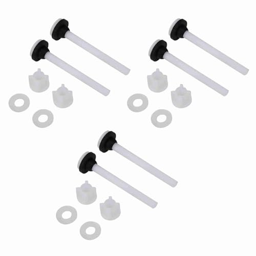 Haosie Lot de 3 Paires Vis Fixation Réservoir WC | Boulons de Réservoir de Toilette, Vis de Réservoir d'Eau de Toilette, Kit de Réparation de Toilettes