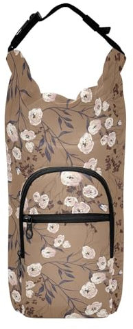 linqin Elegante Rosenzweige Flaschentragetasche, isoliert, Wasserflaschenhalter, für Wanderwasserflaschenhalter, passend für 20/24/32/1,2 l Flaschen