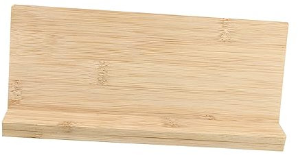 SHINEOFI Blank Bamboo Sign Board Natural Grain Desktop Name Plate Payment Code Display Sign for Office Home