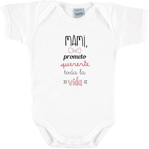 BABIDU Body Bebé Personalizado Frases Divertidas - Para Papá, Mamá, Tía, Padrinos y Abuelos - Body Bebé Manga Corta 100% Algodón Apertura Hombro - Regalo Recién Nacido - Ropa Bebé Niño y Niña Unisex