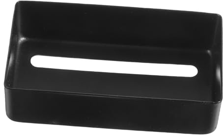 TOGEVAL Gitarren Tonabnehmerabdeckung aus Messing 2-schlitz Design Schwarz für E-gitarre Verbessert Klangübertragung Zubehör