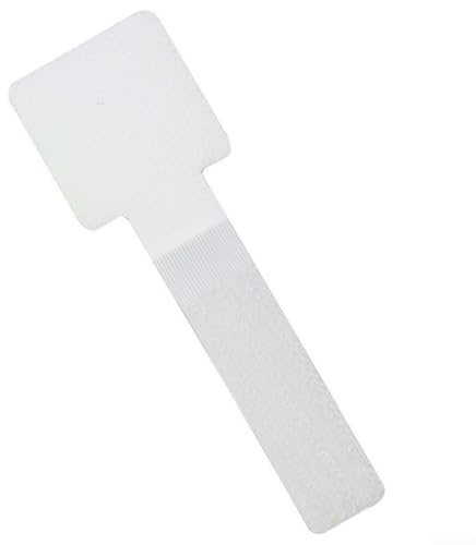 Adjustable Reusable Nylon Cable Organizer Ties 50PCS for Managing Power, Audio, and Data Cables with Easy Release Fastening (White)