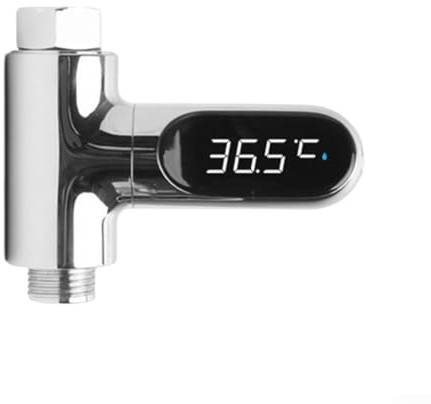 Termometro dell'acqua a LED, temperatura visibile del rubinetto della doccia, misuratore del sensore dell'acqua calda per il monitoraggio della sicurezza del bagno (seconda generazione)