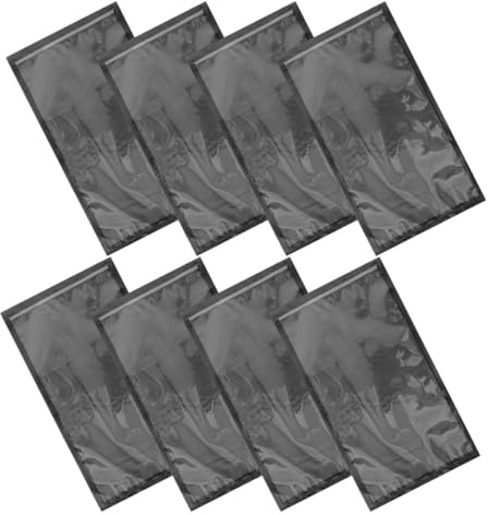 EXAOMBLE Custodia Portatile per Sigari da Viaggio 8 Sacchetti Umidificatori Richiudibili, Borsa Trasparente Nera per Sigari Freschi e Aromatici, Protezione Riutilizzabile
