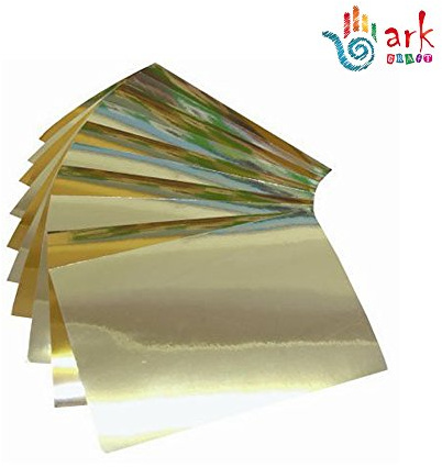 arkCRAFT A4 250 g/m² Silber und Gold Schimmernde, spiegelnde Oberfläche, verspiegelte Oberfläche, 30 Stück