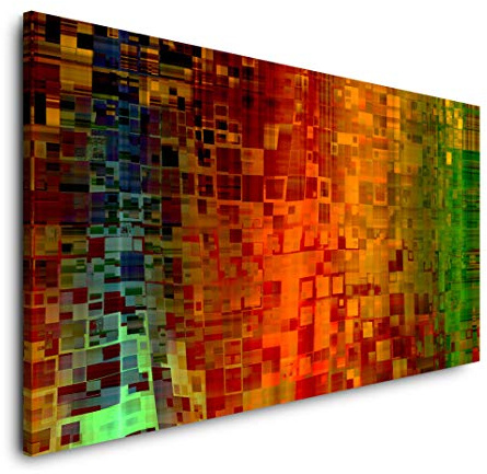 Abstrakte Kunst 120x 60cm Panorama Leinwand Bild XXL Format Wandbilder Wohnzimmer Wohnung Deko Kunstdrucke
