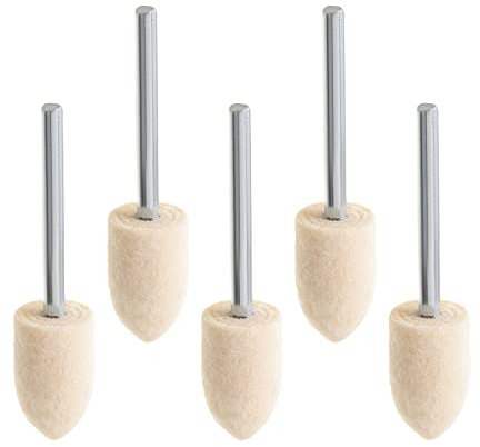 Utoolmart - Cabezales de molienda de lana australiana de níquel giratorio con mango de acero al carbono para uso mecánico profesional (1 juego)
