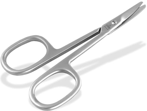 Nagelschere Fußnagelschere mit abgerundeten Spitzen und Scharfer leicht gebogener Schnittfläche Maniküre Pediküre Schere aus Rostfreiem Edelstahl für Damen und Herren