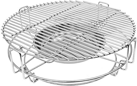 45,7 cm rundes Edelstahl-Kochsystem, mehrstufige flexible Kochregale für große große grüne Ei, Kamado Joe Classic, Vision Keramikgrills