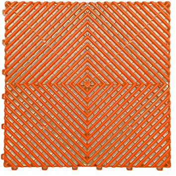 Nicoman Durable Garage Saunas Marquee Hot Tub Outdoor Camping Floor Tile | Drainage Channels, Heavy Duty |Orange (15 TILES)