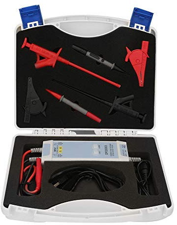 DP20003 High Voltage Differential Probe Kit, 3.5ns Rise Time 200x/2000x Attenuation, Oscilloscope Set with Alligator Clip Hook Clips