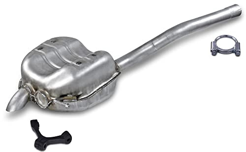 ATEC Germany Auspuff Schalldämpfer Set 1x Endschalldämpfer, mit | Kompatibel mit: SKODA OCTAVIA II, OCTAVIA II Combi, VW GOLF V Variant, GOLF VI Variant, JETTA III