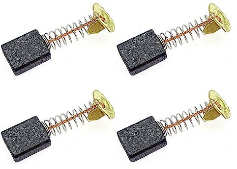 JZK Lot de 4 balais de carbone de rechange pour outils électriques, 153# 6,5 x 13,5 x 18 mm