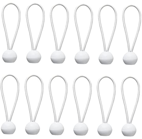 OSALADI 50 Stück Elastisches Seil Plastikplanen Zeltdach schwere Planen Bungee-Seil mit Bällen Plane Baldachin Bungee Kabelbinder Zurrgurte für Camping Gummiband festbinden Bungee-Gurt