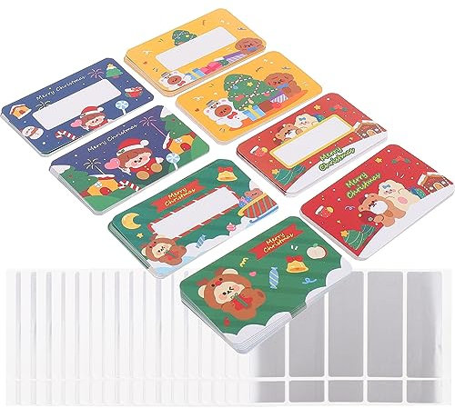 MAGICLULU 1 Satz Weihnachtsrubbelkarten Karten für Kinder Rubbelpreis-Aufkleber Lotteriekarten Cartoon-Weihnachtskratzer Rubbelkarten aus Papier Rubbelkarte selber machen Rubbellose Material