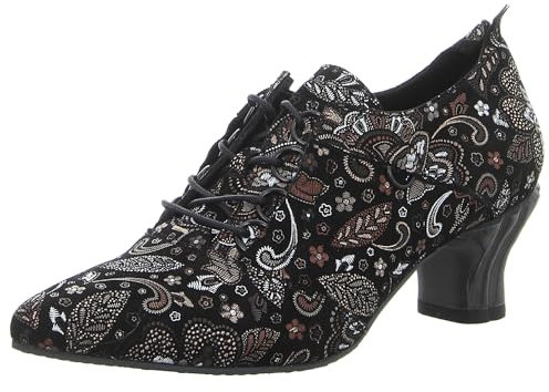 Simen Damen Schnürpumps schwarz braun Gr. 40