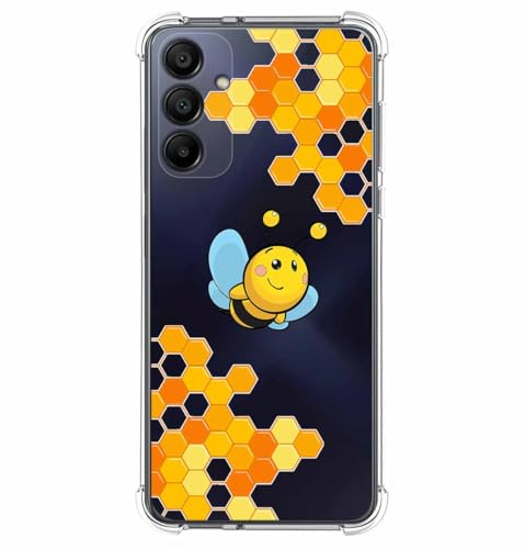 Tumundosmartphone Coque en Silicone Anti-Choc pour Samsung Galaxy S24 5G Design Abeille Dessin animé