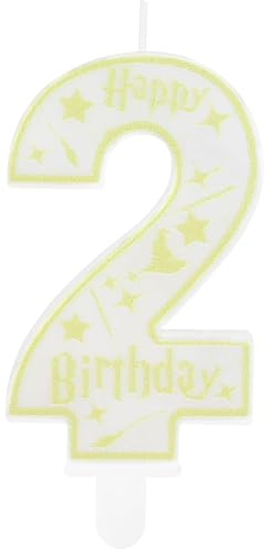 Wizard Geburtstagskerzen Zahlen 2, Magic School Geburtstagsdeko 2 Jahr Junge Mädchen, Wizard School Kerzen Geburtstag, Tortendeko Geburtstag, Personalisierte GeburtstagskerzenKinderGeburtstags