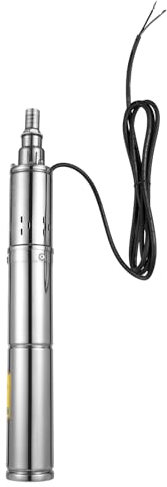 Solar Tiefbrunnenpumpe 370 W Brunnenpumpe Edelstahl 2 m³/h Wasserpumpe für Garten Bewässerung, Hauswasserversorgung und Landwirtschaft