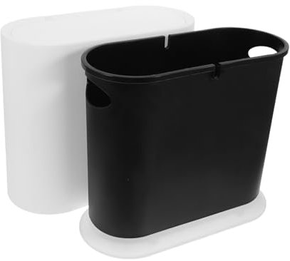 Warmhm Mülleimer Mit Deckel Für Küche Und Bad Schmaler Plastik-abfalleimer Mit Modernem Design Für Wohnzimmer Schlafzimmer Und Büro