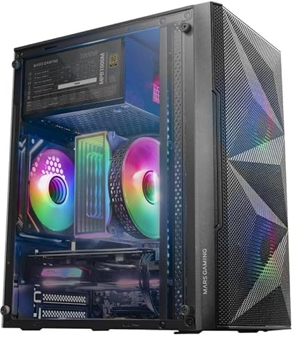 Générique TopConfig-PC - PC Gamer - Radeon RX 6600 8 GO - Ryzen 5 5500-16go - 1To SSD M.2 - Mini Tour (Win 11)