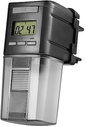 Sosoport Einstellbarer Fischfutterspender Für Aquarien Automatischer Fischfutterspender 1–4 Fütterungszeiten Einfaches Nachfülldesign