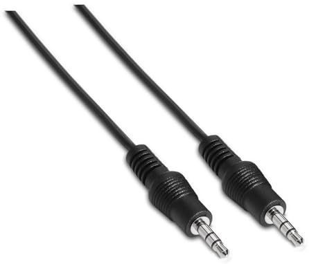 VoltShine Stereo Jack Cable 3.5 m to 3.5 m, Length 1.5 m, Colour Black, Ideal for Audio Connections in Multimedia Devices.