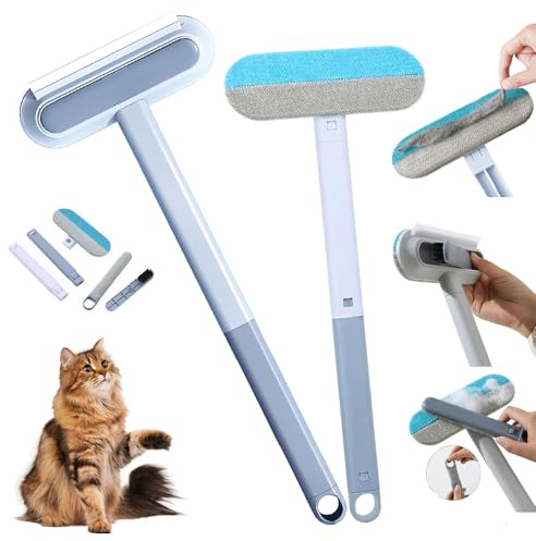 2 Stück tierhaarentferner bürste, 3 In 1 Pet Hair Remover, Tierhaarentferner Multifunktion, Tierhaarentferner Hunde Kleiderbürste, katzenhaarentferner Bürste, Fusselbürste Tierhaare Kleidung