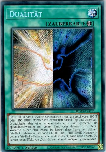 Dualität - BLMR-DE036 - Secret Rare - 1. Auflage - Deutsch - Yugioh - Battles of Legend: Monstrous Revenge - mit RC-Fieldcenter